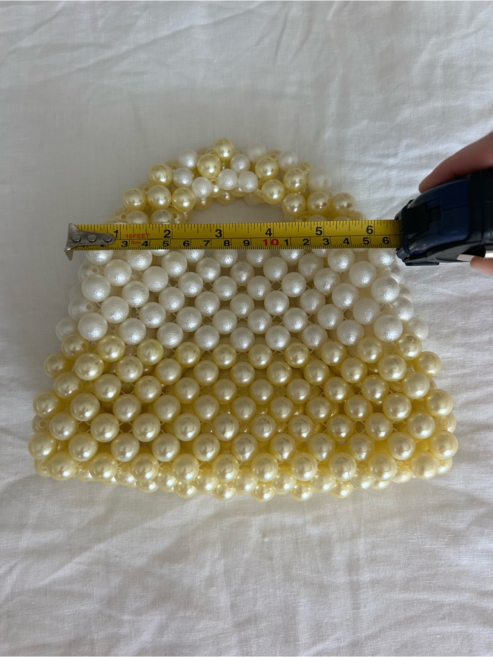ZANZIBAR PEARL BEADED HANDBAG - Picture 5 of 6